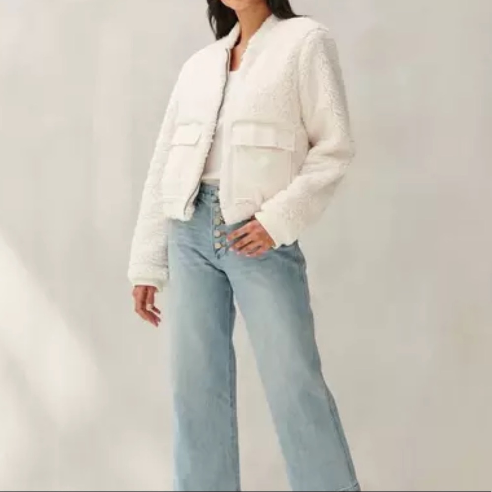 Lucky Brand utility teddy jacket NEW SZ M